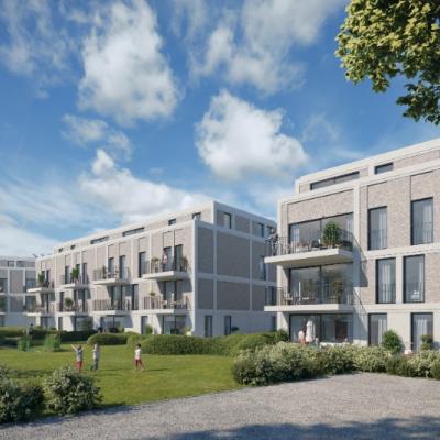 Green Square presenteert u 35 nieuwbouwappartementen en een winkelpand, letterlijk ónder de Kerktoren van Sleidinge. - Appartement à vendre