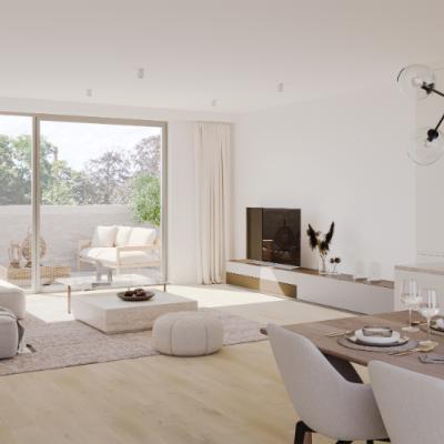 Green Square presenteert u 35 nieuwbouwappartementen en een winkelpand, letterlijk ónder de Kerktoren van Sleidinge. - Appartement à vendre