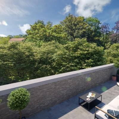 Green Square presenteert u 35 nieuwbouwappartementen en een winkelpand, letterlijk ónder de Kerktoren van Sleidinge. - Appartement à vendre
