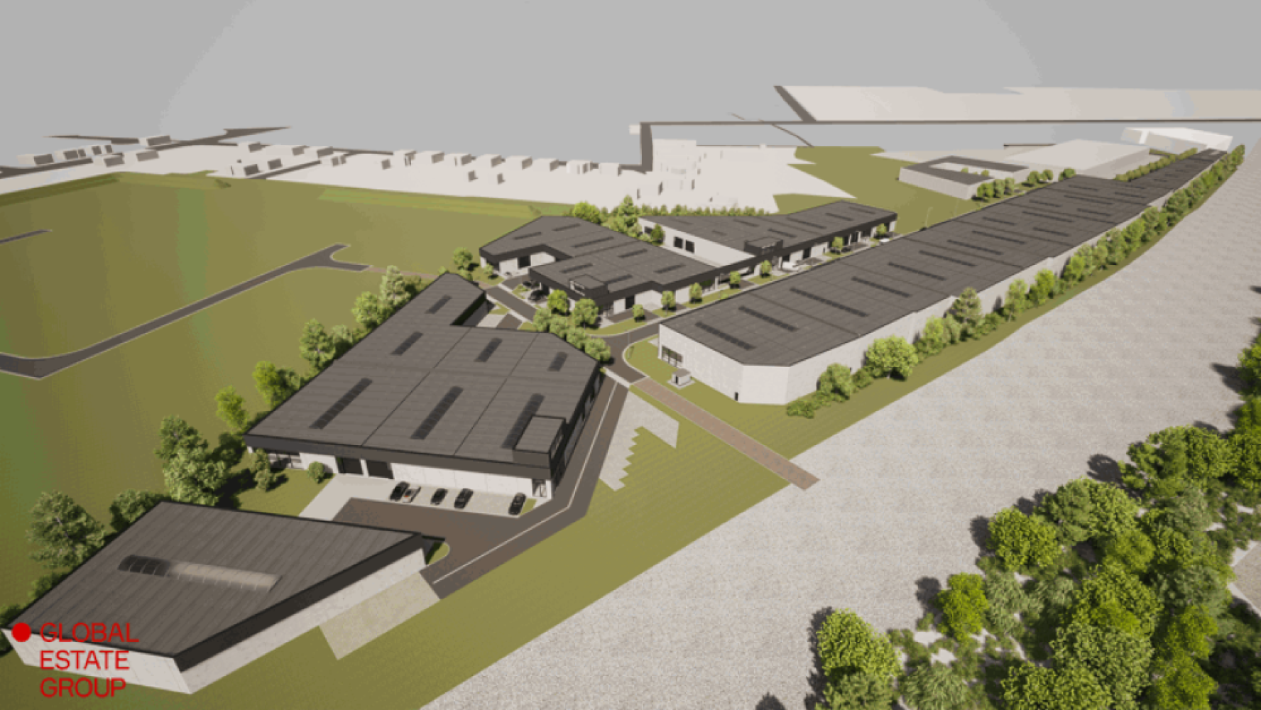 Industriële eigendom te huur in Oostkamp